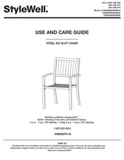 StyleWell FSS60508I2PKBLN Use And Care Manual
