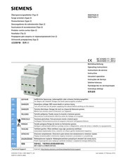 Siemens 5SD7424-0 Operating Instructions