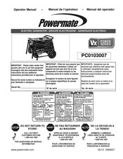 Powermate VX POWER Series Operator's Manual