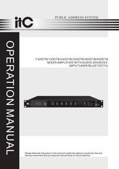 ITC T-60DTB Operation Manual