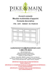 Pike & Main P0250-M Assembly Instructions Manual