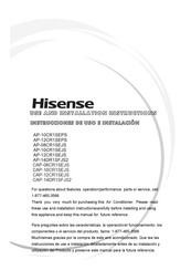 Hisense CAP-14DR1SFJS2 Use And Installation  Manual
