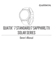 Garmin SOLAR QUATIX 7 STANDARD Owner's Manual