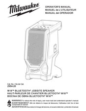 Milwaukee M18 2954-20 Operator's Manual