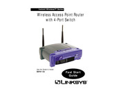 Linksys Instant Wireless BEFW11S4 Fast Start Manual