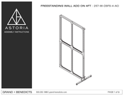 GRAND + BENEDICTS ASTORIA 257-W-DSFS-4-AO Assembly Instructions Manual
