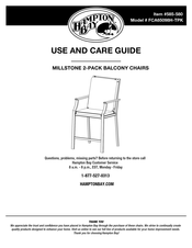 HAMPTON BAY 585-580 Use And Care Manual
