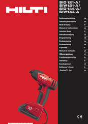 Hilti SIW144-A Operating Instructions Manual