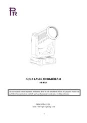 PR Lighting PR-8335 Manual