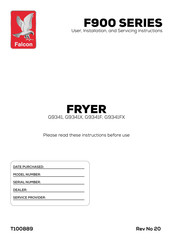 Falcon G9341 User, Installation And Servicing Instructions