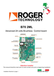 Roger Technology B70 2ML Instruction Manual
