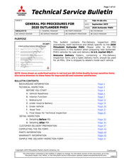 Mitsubishi Electric Outlander PHEV 2020 Technical & Service Manual