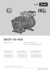 Danfoss BOCK EX-HGX8/3220-4 S 3G Operating Manual