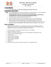 FireplaceXtrordinair 94500984 Installation Instructions Manual