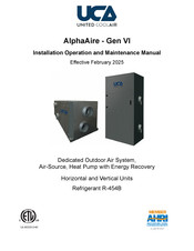 United CoolAir AlphaAire Series Installation, Operation And Maintenance Manual