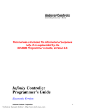 Andover Controls Infinity CX 9000 Programmer's Manual