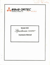 EG&G ORTEC Spectrum Master 920 Hardware Manual