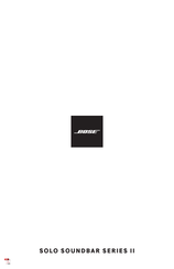 Bose SOLO II Series User Manual