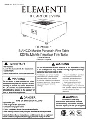 ELEMENTI BIANCO Owner's Manual