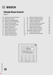 Bosch CRC R-1 Installation And Operating Instructions Manual