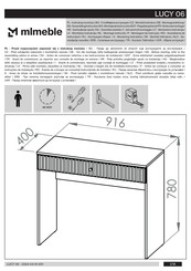 ML MEBLE LUCY 06 Assembling Instruction