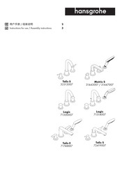 Hans Grohe Talis E 71748 7 Series Instructions For Use/Assembly Instructions