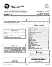 Haier GE NF80XV Series Installation Instructions Manual