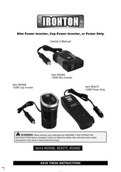 Ironton 53075 Owner's Manual