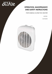 Omega Altise OAFH2KW Operation, Maintenance And Safety Instructions