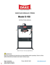 Laguna Tools DAKE 5-150 Instructional Manual