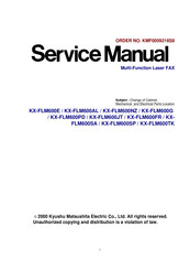 Panasonic KX-FLM600TK Service Manual