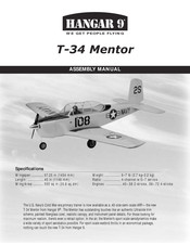 Horizon Hobby HANGAR 9 T-34 Mentor Assembly Manual