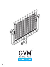 GVM GVM-1000D Instruction Manual
