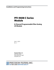 PRECISION FILTERS PFI-9608 C Series Installation And Programming Instructions