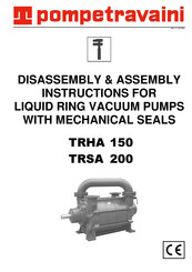 Pompetravaini TRHA 150 Disassembly & Assembly Instructions