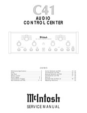 McIntosh C41 Service Manual
