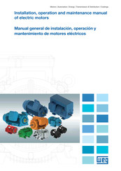 WEG W22 Premium Installation, Operation And Maintenance Manual