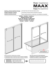 MAAX Uptown 135322 Installation Instructions Manual