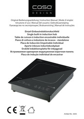 CASO DESIGN ProAdvanced E1 Instruction Manual