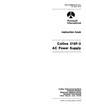 Rockwell Automation Collins 516F-2 Instruction Book