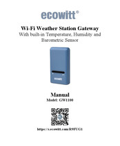 ECOWITT GW1100 Manual
