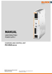 Block PCC-0524-200-0U Manual