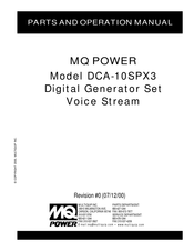MQ Power DCA-10SPX3 Parts And Operation Manual