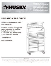 Husky H41CH6TR10BLK Use And Care Manual
