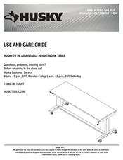 Husky HOLT72XDB11CA Use And Care Manual