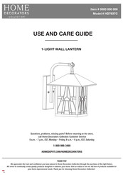 Home Decorators Collection HD7837C Use And Care Manual