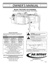 AG SPRAY 5302904 Owner's Manual