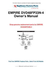 Empire Comfort Systems MILLIVOLT DVD48FP30P-3 Installation Instructions Manual