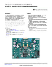 Texas Instruments BQ25758AEVM User Manual
