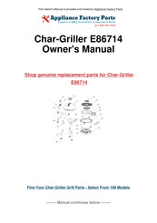 Char-Griller Akorn E86714 Owner's Manual